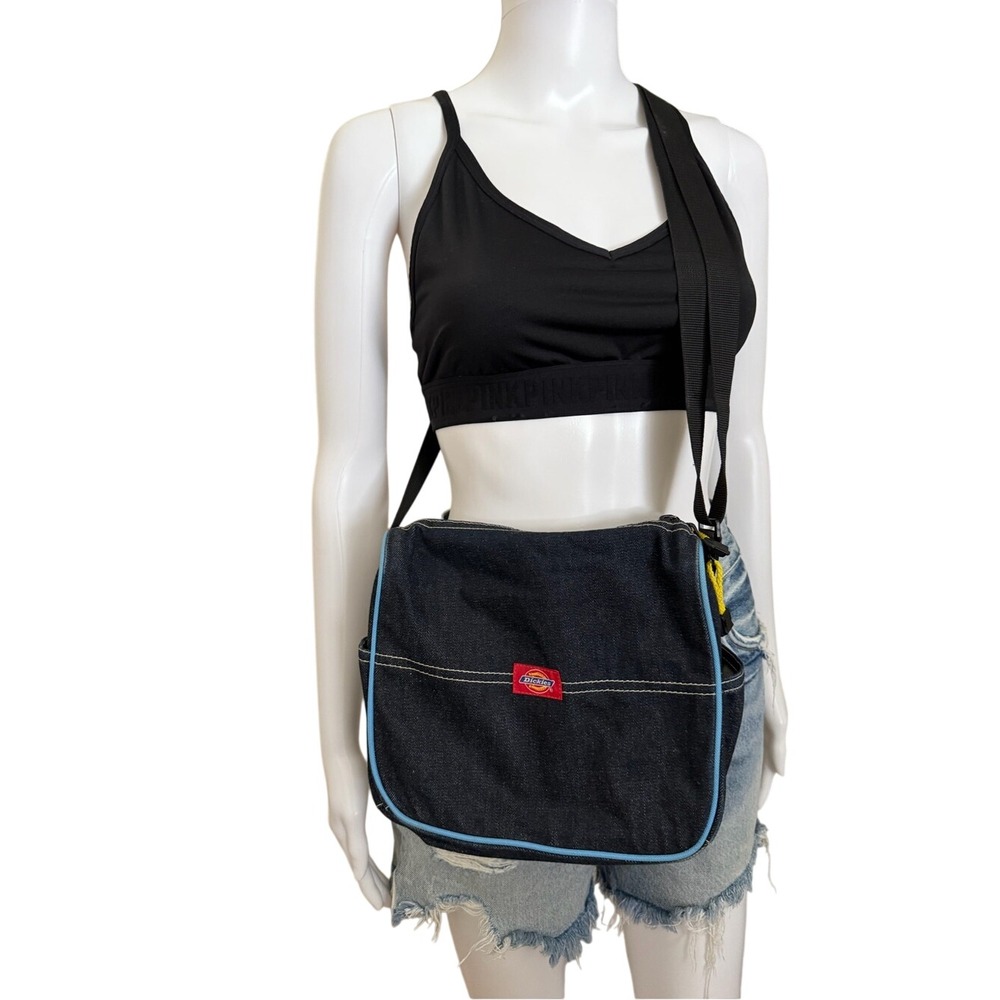 Dickies Dark Denim Crossbody Messenger Bag